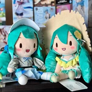 NWT SEGA Hastune Miku Conceptual Series: Beach & Sports 11” Plush Set of 2